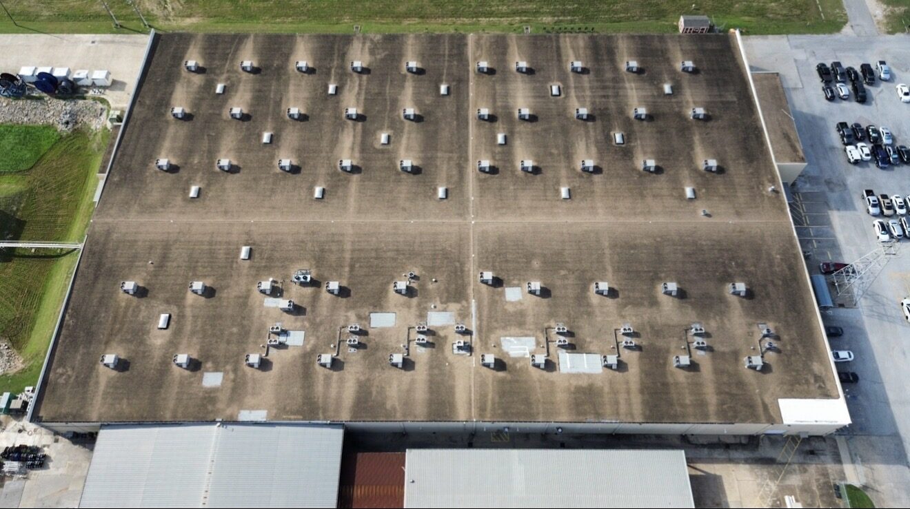Existing commercial built-up roof