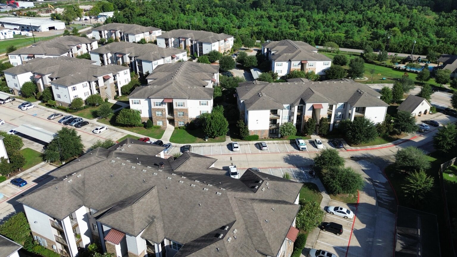 Multifamily community roof maintenance